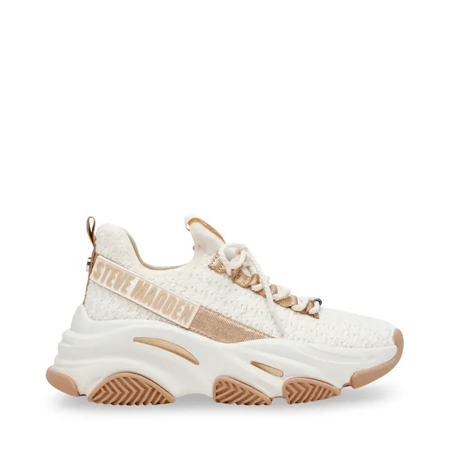 STEVE MADDEN PROJECT SNEAKER CREAM GOLD