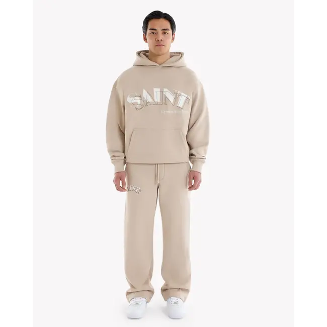 SAINT BLANC TOP STITCH LOOSE JOGGER FEATHER GREY