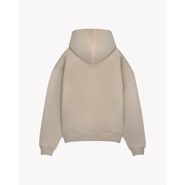 SAINT BLANC TOP STITCH HOODIE FEATHER GREY