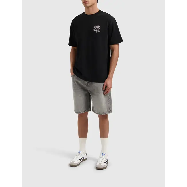 PURE PATH STITCHED PARADISE T-SHIRT BLACK