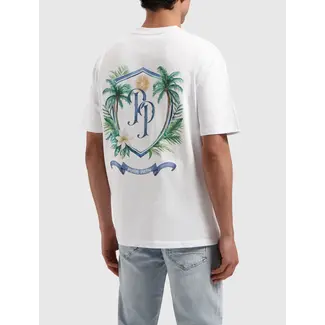 PURE PATH TROPICAL CREST T-SHIRT WHITE