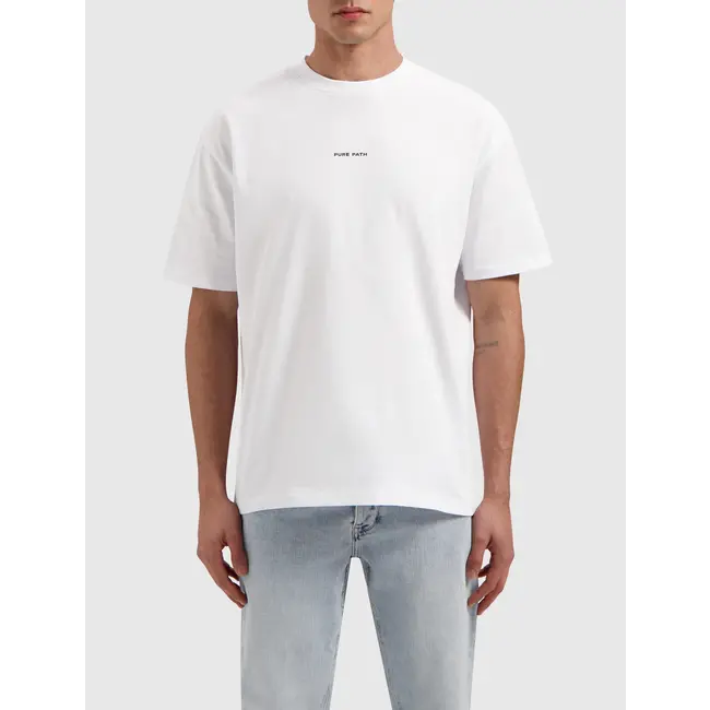 PURE PATH TROPICAL CREST T-SHIRT WHITE