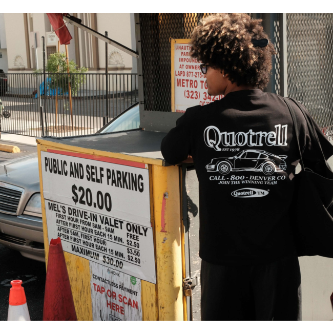 Quotrell ROADSTER TEE BLACK/WHITE