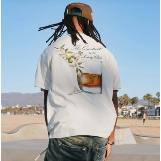 Quotrell SALUD TEE OFF WHITE/GREEN