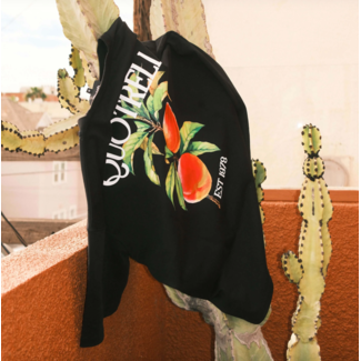 Quotrell PEACHES TEE BLACK/WHITE