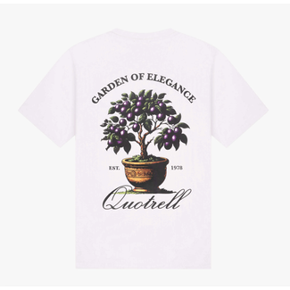 Quotrell DAMSON TEE WHITE/BLACK