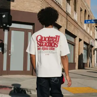 Quotrell PUFF STUDIOS TEE OFF WHITE/RED