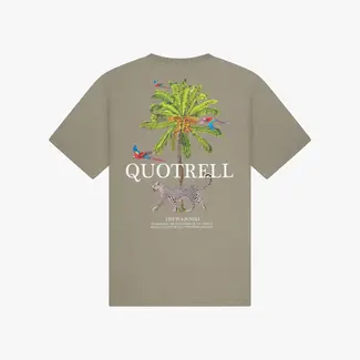 Quotrell JUNGLE TEE FADED OLIVE/WHITE