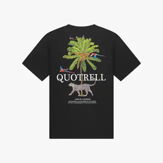 Quotrell JUNGLE TEE BLACK/WHITE