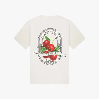 Quotrell CHERI T-SHIRT OFF WHITE/BLACK