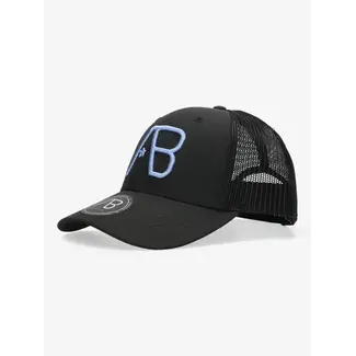 AB Lifestyle RETRO TRUCKER CAP JET BLACK/CORNFLOWER BLUE