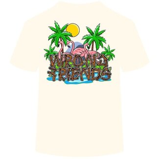 WRONG FRIENDS HONOLULU T-SHIRT COCONUT WHITE
