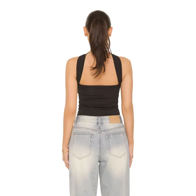 L.A Sisters CHOKER BODYSUIT BLACK