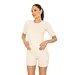 L.A Sisters KNITTED SHORT CO-ORD CREAM