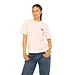 L.A Sisters SHORT SLEEVE OVERSIZED STRIPED TEE PINK