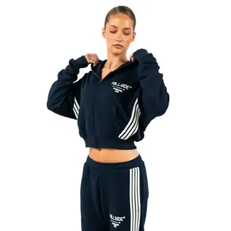 HILLSIDE STRIPE TRACK VEST NAVY BLUE