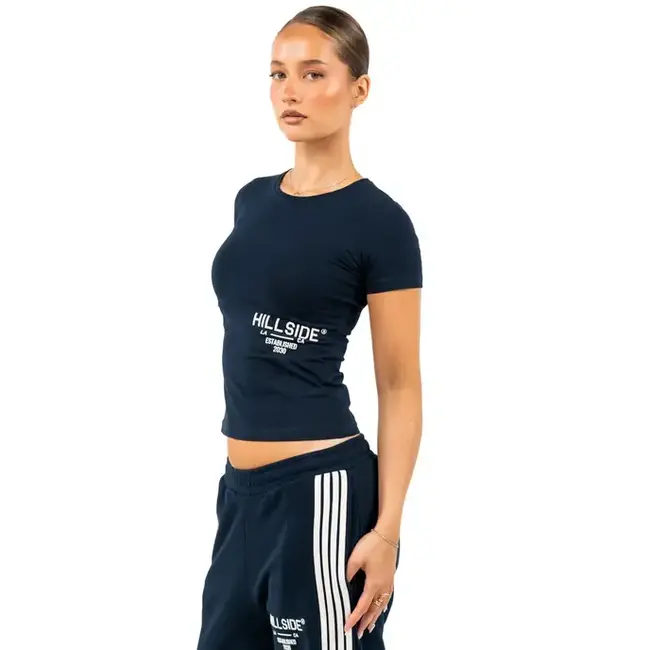 HILLSIDE STRIPE T-SHIRT NAVY BLUE