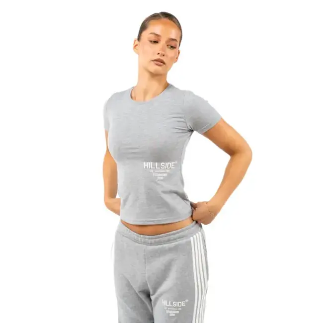 HILLSIDE STRIPE T-SHIRT GREY MELANGE