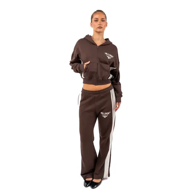 HILLSIDE STRIPE TRACK VEST BROWN