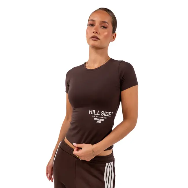 HILLSIDE STRIPE T-SHIRT BROWN