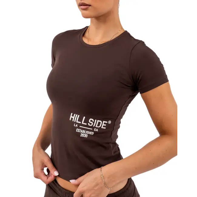 HILLSIDE STRIPE T-SHIRT BROWN