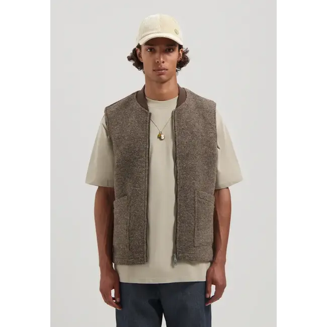 Dstrezzed NILS GILET VINTAGE KHAKI