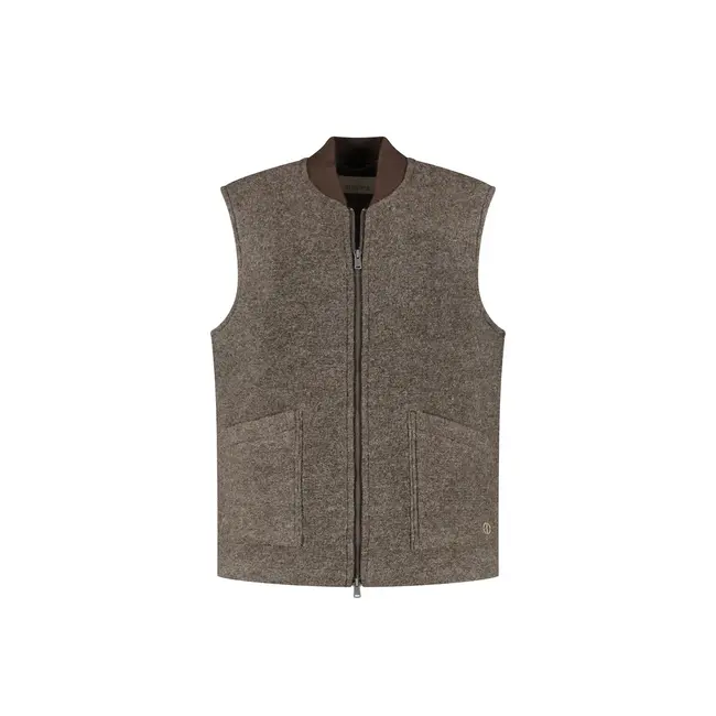 Dstrezzed NILS GILET VINTAGE KHAKI