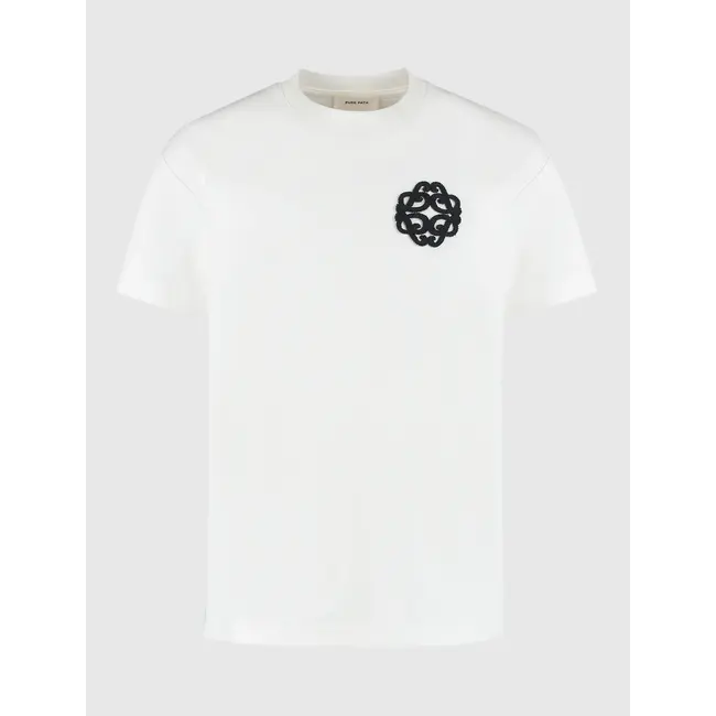 PURE PATH EMBLEM LOGO T-SHIRT WHITE