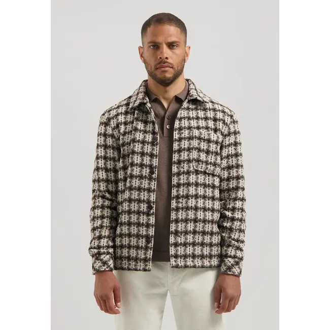 Dstrezzed LINO TC OVERSHIRT DARK BROWN