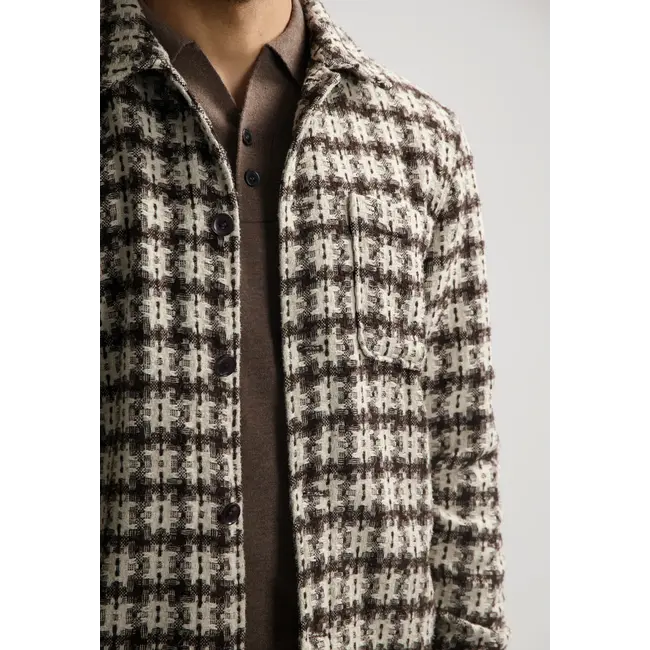 Dstrezzed LINO TC OVERSHIRT DARK BROWN