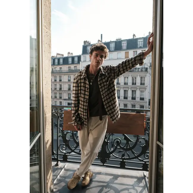 Dstrezzed LINO TC OVERSHIRT DARK BROWN