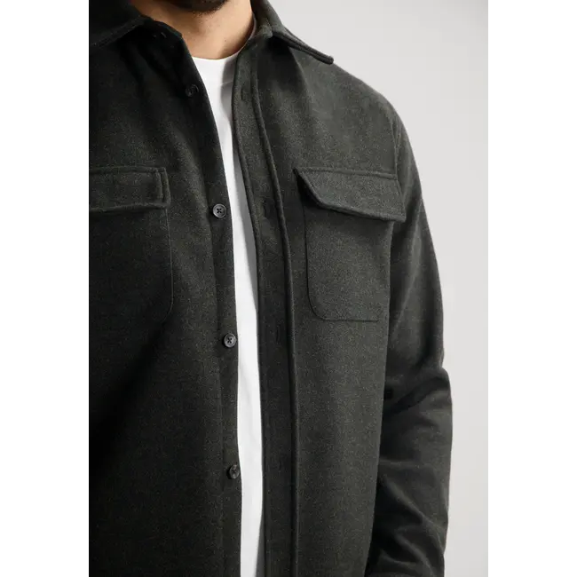 Dstrezzed ULRIK OVERSHIRT DARK BROWN