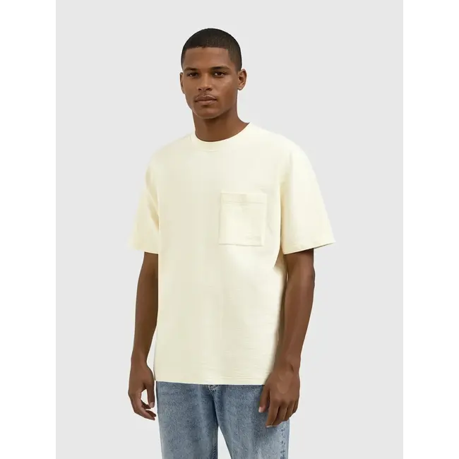 PURE PATH STRUCTURE POCKET T-SHIRT ECRU