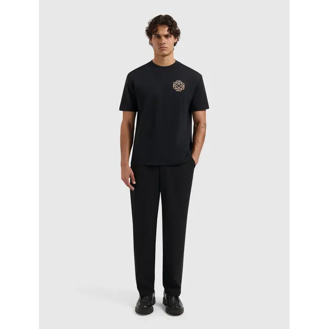 PURE PATH EMBLEM LOGO T-SHIRT BLACK