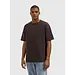 PURE PATH STRUCTURE POCKET T-SHIRT DARK BROWN