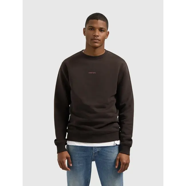 PURE PATH WASTELAND SWEATER DARK BROWN