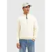 PURE PATH EMBROIDERY HALF-ZIP SWEATER ECRU