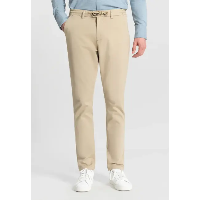 Dstrezzed LANCASTER TWILL KNITTAPERED JOGGER SAND