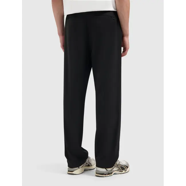 PURE PATH PLEATED TWILL PANTS BLACK