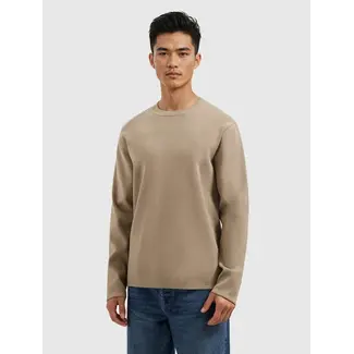 PURE PATH HEAVY KNIT SWEATER TAUPE