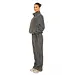 L.A Sisters FLEECE STRAIGHT LEG PANTS GREY
