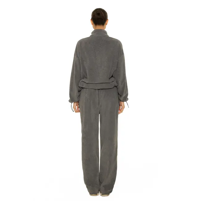 L.A Sisters FLEECE STRAIGHT LEG PANTS GREY
