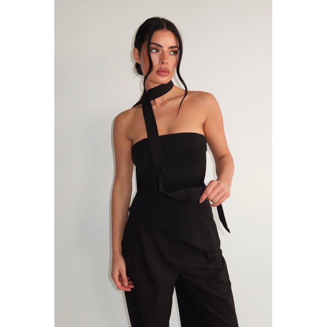 Unique the Label LIVA TOP BLACK