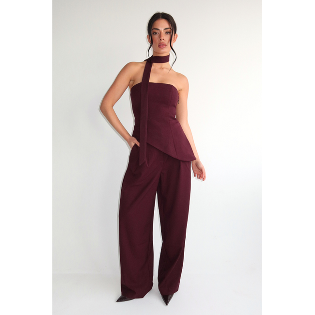 Unique the Label LIVA TOP BURGUNDY