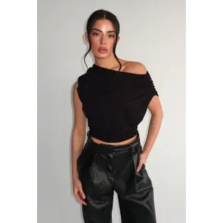 Unique the Label MIRA TOP BLACK