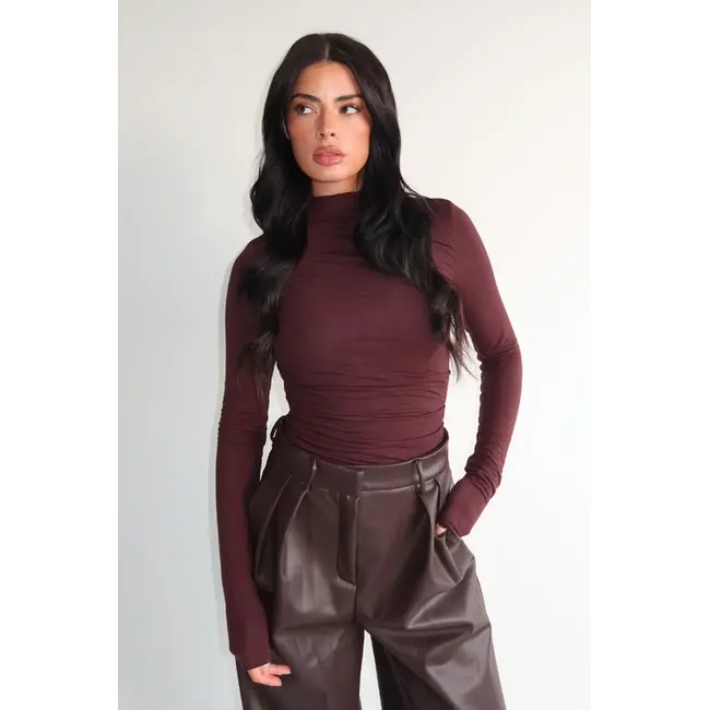 Unique the Label SARA BODYSUIT BROWN