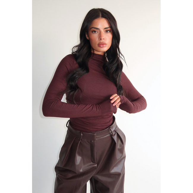 Unique the Label SARA BODYSUIT BROWN