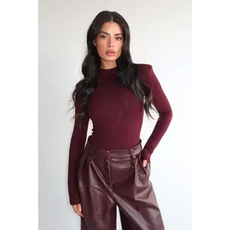 Unique the Label ISA BODYSUIT BURGUNDY