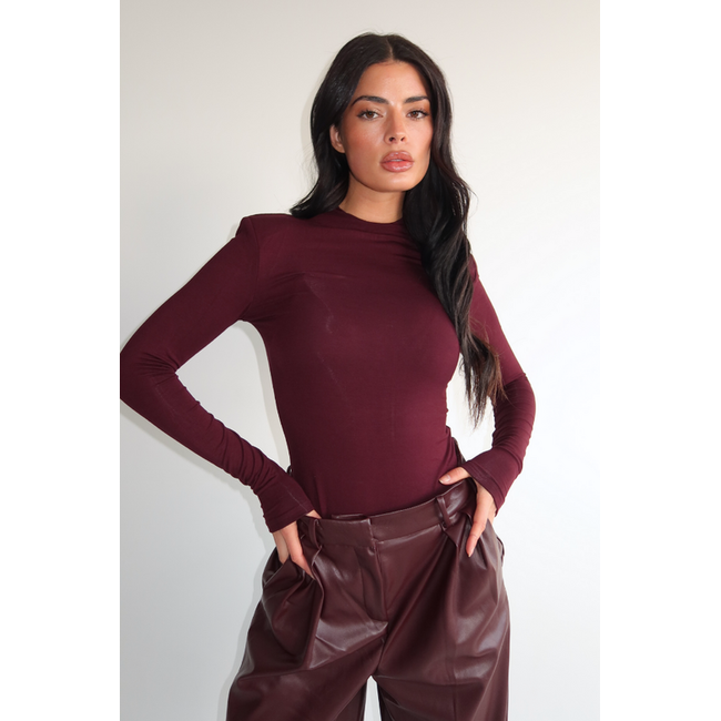 Unique the Label ISA BODYSUIT BURGUNDY