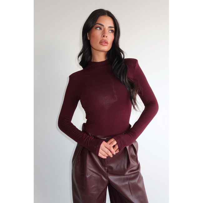 Unique the Label ISA BODYSUIT BURGUNDY